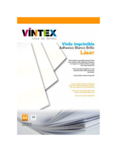 Vinilo Adhesivo Imprimible Blanco Brillo - Impresora Láser 2