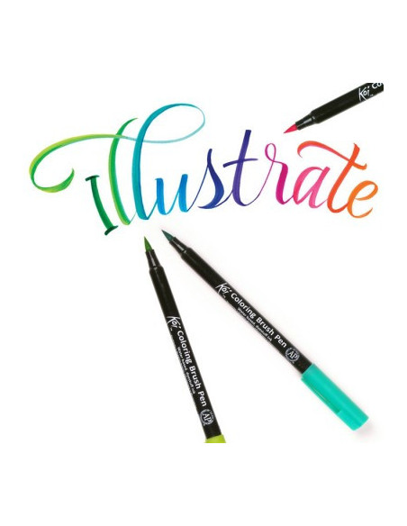 Koi - Rotulador de pincel flexible 12 colores
