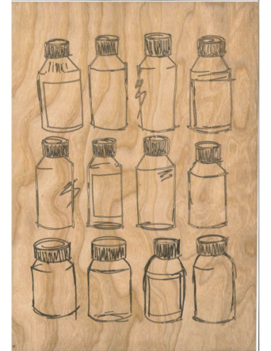 Madera Imprimible adhesiva A4