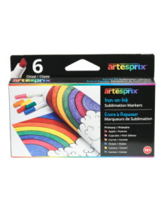 Pack 6 rotuladores para sublimación Artesprix