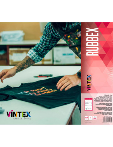 Rubbex Material para Sellos A4 Vintex