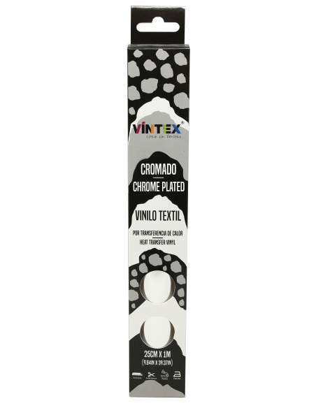 Vinilo textil Cromado Vintex 25cm x 1m