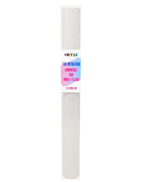 Foil Metalizado para Papel y Tejido 30cm x 5m Vintex