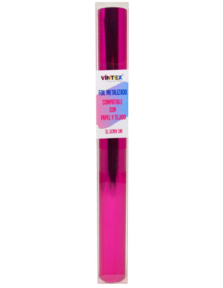 Foil Metalizado para Papel y Tejido 30cm x 5m Vintex
