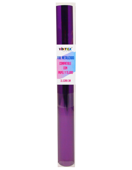 Foil Metalizado para Papel y Tejido 30cm x 5m Vintex