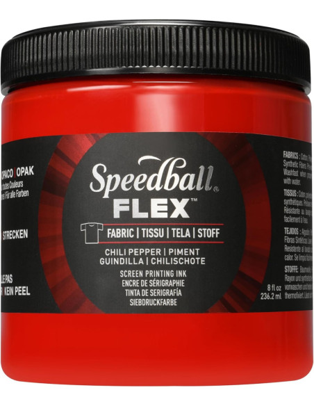 Tinta elástica para tejidos 8oz Speedball